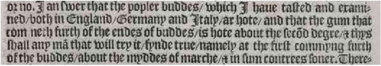 Turner, W. (1551) "The first and seconde partes of the Herbal of William Turner, doctor in Phisick, lately oversene, corrected and enlarged with the Third Parte."Cologne Turner, W. (1551) "The first and seconde partes of the Herbal of William Turner, doctor in Phisick, lately oversene, corrected and enlarged with the Third Parte."Cologne